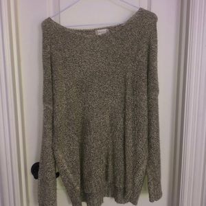 tan sweater